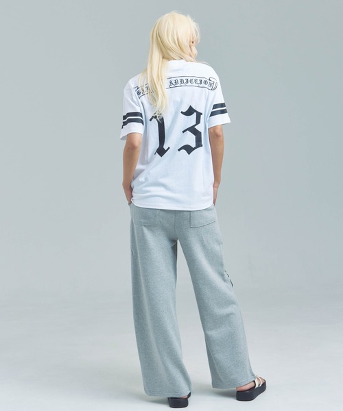 GALLIS ADDICTION（ガリスアディクション）の「GA 13-Football Tee（Tシャツ/カットソー・メンズ・ホワイト/ブラック・L/M）」の18枚目の写真