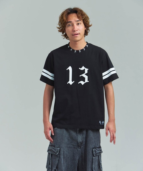 GALLIS ADDICTION（ガリスアディクション）の「GA 13-Football Tee（Tシャツ/カットソー・メンズ・ホワイト/ブラック・L/M）」の21枚目の写真