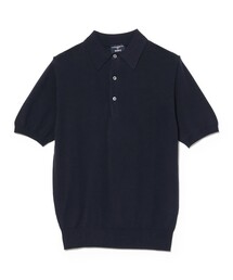 【別注】MORGANO / コットン ショートスリーブ ニット ポロシャツ