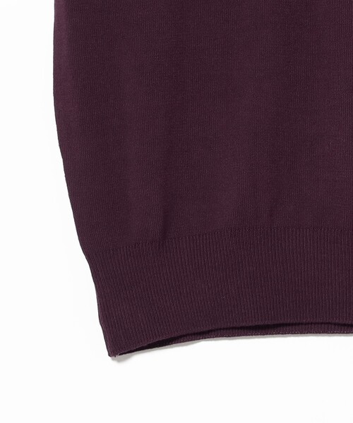 BEAMS F(ビームスエフ)の「【別注】MORGANO / コットン ショートスリーブ ニット ポロシャツ(ポロシャツ・メンズ・ネイビー/パープル/ブラウン/ブラック・46/48/50/52)」の8枚目の写真