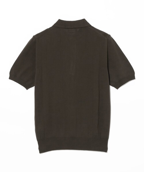 BEAMS F(ビームスエフ)の「【別注】MORGANO / コットン ショートスリーブ ニット ポロシャツ(ポロシャツ・メンズ・ネイビー/パープル/ブラウン/ブラック・46/48/50/52)」の13枚目の写真
