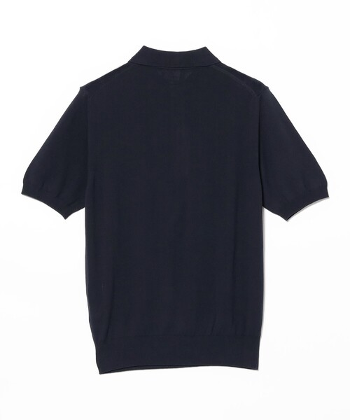 BEAMS F(ビームスエフ)の「【別注】MORGANO / コットン ショートスリーブ ニット ポロシャツ(ポロシャツ・メンズ・ネイビー/パープル/ブラウン/ブラック・46/48/50/52)」の16枚目の写真