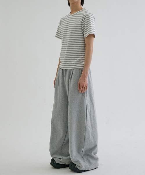 EPNK（イーピーエヌケー）の「Assorted border short sleeve tee / アソートボーダーショートスリーブT（Tシャツ/カットソー・メンズ・オフホワイト/ブラック/ブラック系/グレー・SMALL/LARGE/MEDIUM）」の22枚目の写真