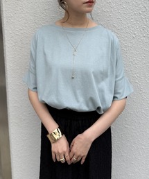 【プチプラ1990円(税抜)】冷感ショルダータックプルオーバー【お得だ値/接触冷感】