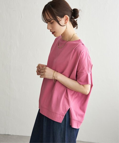 ikka(イッカ)の「【プチプラ1990円(税抜)】冷感ショルダータックプルオーバー【お得だ値/接触冷感】(Tシャツ/カットソー・レディース・ベージュ/オフホワイト/ピンク/ブラック/ライトグリーン・M/L/S)」の9枚目の写真