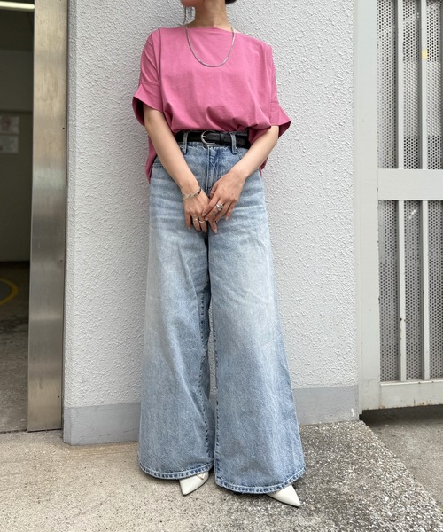 ikka(イッカ)の「【プチプラ1990円(税抜)】冷感ショルダータックプルオーバー【お得だ値/接触冷感】(Tシャツ/カットソー・レディース・ベージュ/オフホワイト/ピンク/ブラック/ライトグリーン・M/L/S)」の8枚目の写真