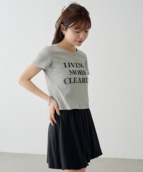 Kastane(カスタネ)の「【S.Mサイズ展開】ヴィンテージ加工ロゴTEE(Tシャツ/カットソー・レディース・ネイビー/グレー/アイボリー・SMALL/MEDIUM)」の21枚目の写真