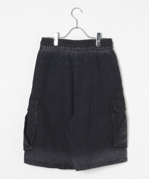 LAND MUSEUM(ランドミュージアム)の「LAND MUSEUM/ウォッシュカーゴショートパンツ(カーゴパンツ・メンズ・ブラック・LARGE/MEDIUM)」の7枚目の写真