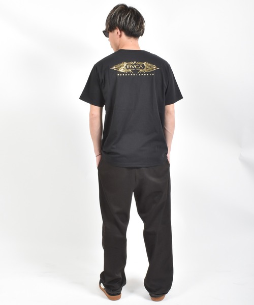 ムラサキスポーツ（ムラサキスポーツ）の「【ムラサキスポーツ限定】MURASAKI ムラサキ × RVCA ルーカ コラボレーション 半袖 Tシャツ BG04AP09（Tシャツ/カットソー・メンズ・ブラック系その他/ホワイト/ブラック系その他2・S/M/L）」の11枚目の写真