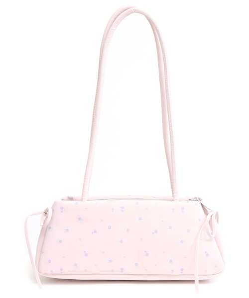 ANAP GiRL(アナップガール)の「小花柄 ロングハンドル ボストンバッグ(ショルダーバッグ・キッズ・ホワイト/ライトピンク/サックスブルー・F)」の6枚目の写真