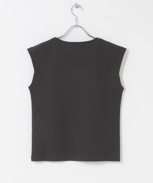 URBAN RESEARCH ROSSO WOMEN(アーバンリサーチ ロッソ)の「汗染防止 フレンチリブTシャツ(Tシャツ/カットソー・レディース・ベージュ系その他/チャコールグレー/オフホワイト/ブルー系その他・FREE)」の16枚目の写真