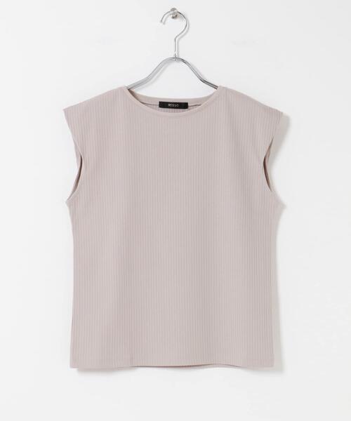 URBAN RESEARCH ROSSO WOMEN(アーバンリサーチ ロッソ)の「汗染防止 フレンチリブTシャツ(Tシャツ/カットソー・レディース・ベージュ系その他/チャコールグレー/オフホワイト/ブルー系その他・FREE)」の10枚目の写真
