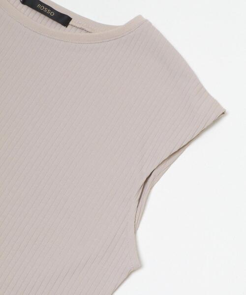 URBAN RESEARCH ROSSO WOMEN(アーバンリサーチ ロッソ)の「汗染防止 フレンチリブTシャツ(Tシャツ/カットソー・レディース・ベージュ系その他/チャコールグレー/オフホワイト/ブルー系その他・FREE)」の11枚目の写真