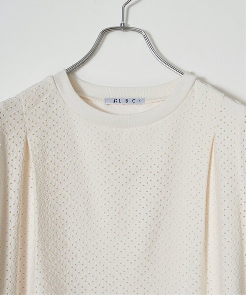 LBC(エルビーシー)の「【※プチプラ1990円★お得だ値※】冷感アイレットレースプルオーバー(Tシャツ/カットソー・レディース・グリーン/グレイッシュベージュ/ネイビー/イエロー/オフホワイト・M/L)」の9枚目の写真