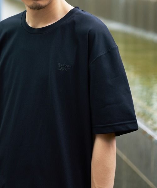 Reebok(リーボック)の「【Reebok】Reebok(リーボック)アクア 半袖Tシャツ(425767)スポーツ トレーニング フィットネス ランニング(Tシャツ/カットソー・メンズ・ホワイト/ブラック/ネイビー・L/M/LL)」の4枚目の写真