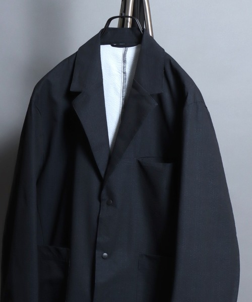 Poly Seersucker Tailored Jacket / 〈セットアップ対応〉シアサッカー