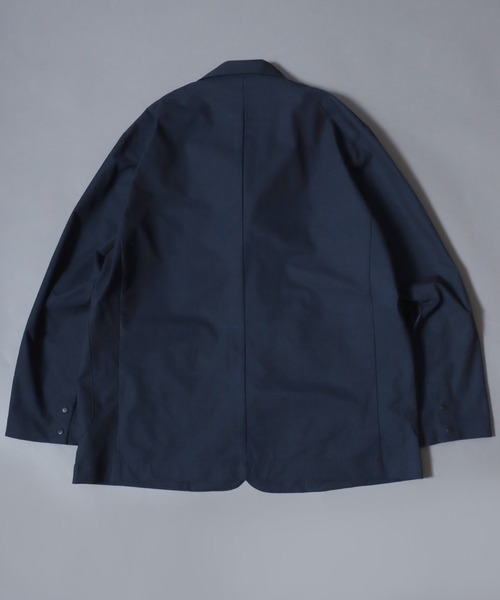 ANPAS(アンパス)の「Poly Seersucker Tailored Jacket / 〈セットアップ対応〉シアサッカー オーバーサイズ 3ボタンジャケット メンズ サマージャケット テーラード アウター ブレザー リラックスフィット(テーラードジャケット・メンズ・ブラック/ネイビー/モカ/チャコールグレー/スミクロ・LL/L/M)」の22枚目の写真