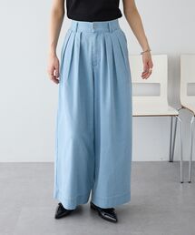 接触冷感 3タックデニムパンツ