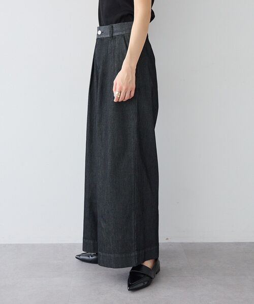 CRAFT STANDARD BOUTIQUE（クラフトスタンダードブティック）の「接触冷感 3タックデニムパンツ（デニムパンツ・レディース・インディゴブルー/ライトインディゴブルー/ブラック・L/M）」の15枚目の写真