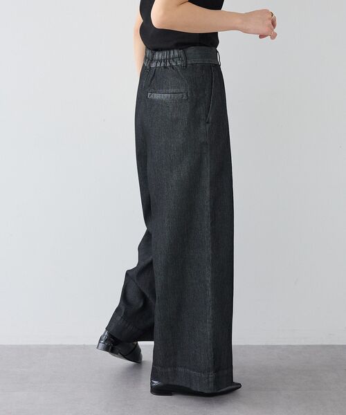 CRAFT STANDARD BOUTIQUE（クラフトスタンダードブティック）の「接触冷感 3タックデニムパンツ（デニムパンツ・レディース・インディゴブルー/ライトインディゴブルー/ブラック・L/M）」の18枚目の写真