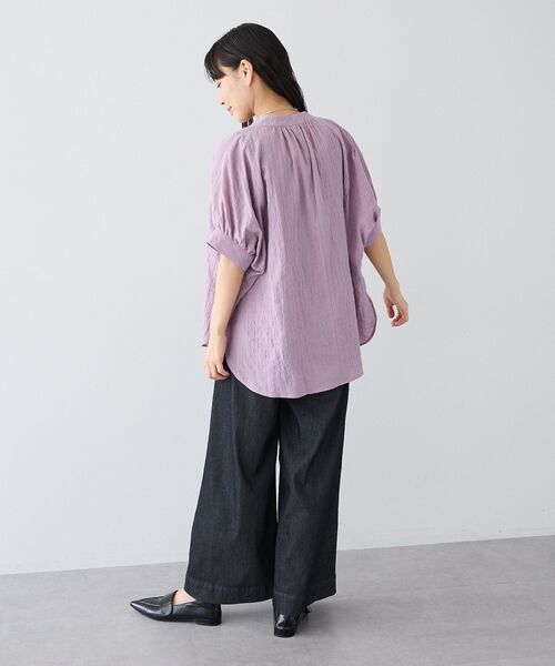 CRAFT STANDARD BOUTIQUE（クラフトスタンダードブティック）の「接触冷感 3タックデニムパンツ（デニムパンツ・レディース・インディゴブルー/ライトインディゴブルー/ブラック・L/M）」の21枚目の写真