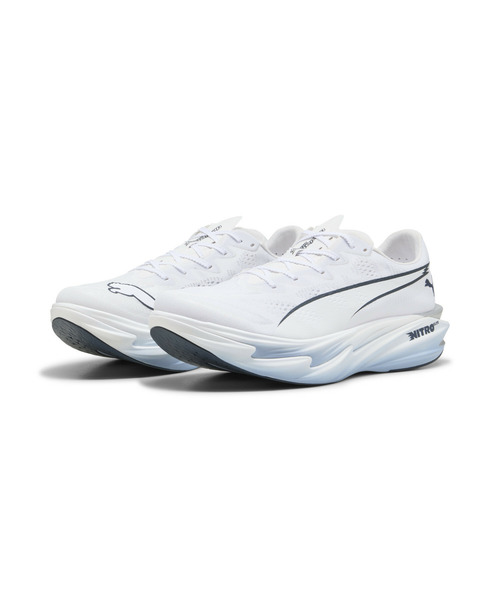 PUMA(プーマ)の「PUMA プーマ メンズ ディヴィエイト ニトロ エリート 4 ランニングシューズ(スニーカー・メンズ・ホワイト×ブルー・29.0cm/28.5cm/25.0cm/25.5cm/27.5cm/28.0cm/27.0cm/26.0cm/26.5cm)」の6枚目の写真