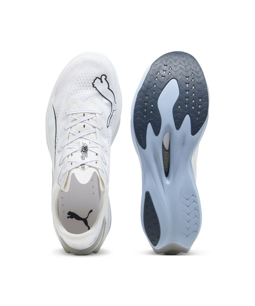 PUMA(プーマ)の「PUMA プーマ メンズ ディヴィエイト ニトロ エリート 4 ランニングシューズ(スニーカー・メンズ・ホワイト×ブルー・29.0cm/28.5cm/25.0cm/25.5cm/27.5cm/28.0cm/27.0cm/26.0cm/26.5cm)」の4枚目の写真