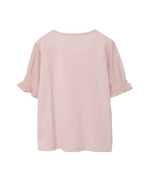 PINK HOUSE(ピンクハウス)の「ドットチュール使いカットソー(Tシャツ/カットソー・レディース・ピンク/キナリ/ブラック/ライトブルー/ホワイト・LARGE/MEDIUM)」の7枚目の写真