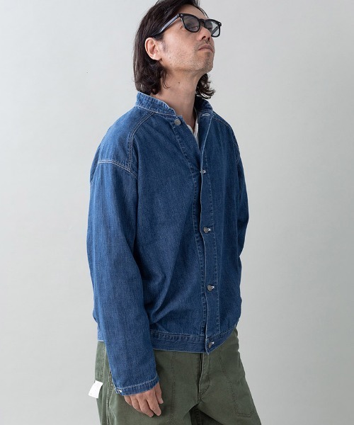 EGO TRIPPING(エゴトリッピング)の「mj11637-BOURGERON-DENIM JACKET aged デニムシャツジャケット(616709)(デニムジャケット・メンズ・インディゴブルー/ブラック×ブラック・48/46)」の4枚目の写真
