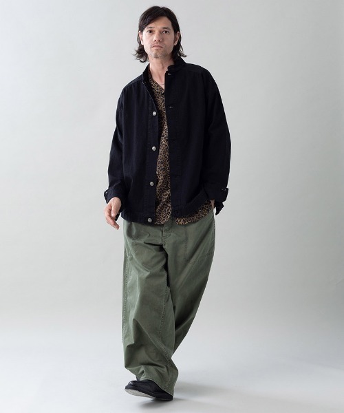 EGO TRIPPING(エゴトリッピング)の「mj11637-BOURGERON-DENIM JACKET aged デニムシャツジャケット(616709)(デニムジャケット・メンズ・インディゴブルー/ブラック×ブラック・48/46)」の10枚目の写真