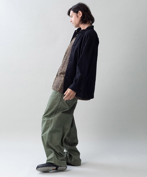 EGO TRIPPING(エゴトリッピング)の「mj11637-BOURGERON-DENIM JACKET aged デニムシャツジャケット(616709)(デニムジャケット・メンズ・インディゴブルー/ブラック×ブラック・48/46)」の11枚目の写真