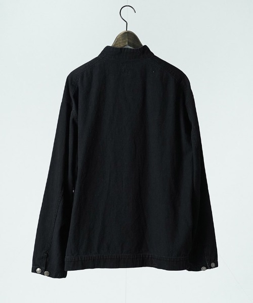 EGO TRIPPING(エゴトリッピング)の「mj11637-BOURGERON-DENIM JACKET aged デニムシャツジャケット(616709)(デニムジャケット・メンズ・インディゴブルー/ブラック×ブラック・48/46)」の13枚目の写真