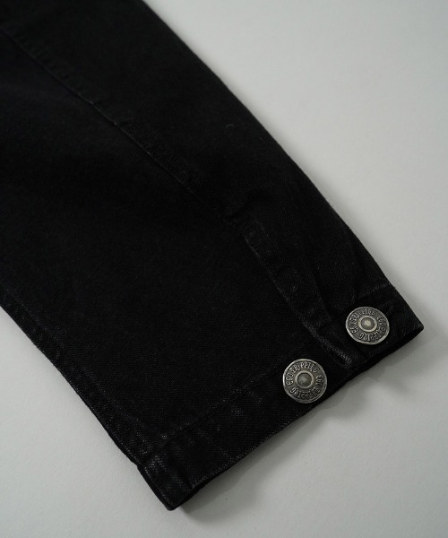 EGO TRIPPING(エゴトリッピング)の「mj11637-BOURGERON-DENIM JACKET aged デニムシャツジャケット(616709)(デニムジャケット・メンズ・インディゴブルー/ブラック×ブラック・48/46)」の17枚目の写真