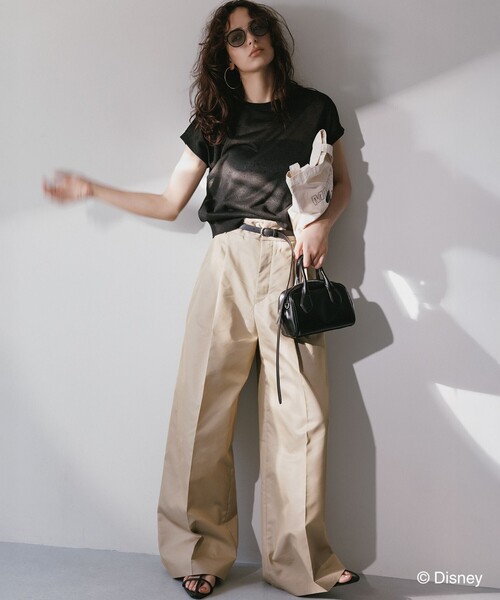 23区 L（ニジュウサンクオオキイサイズ）の「シアードット フレンチスリーブ ニット（ニット/セーター・レディース・ネイビー系/ライトグレー系/ダークブラウン系/ブラック系・44/46）」の11枚目の写真