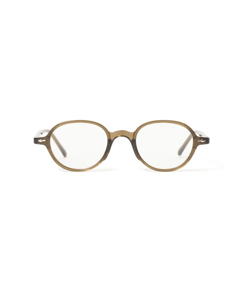 BEAMS BOY（ビームスボーイ）の「オーバル クリアレンズ（メガネ・レディース・ブラック/その他/オリーブ・ONE SIZE）」の2枚目の写真