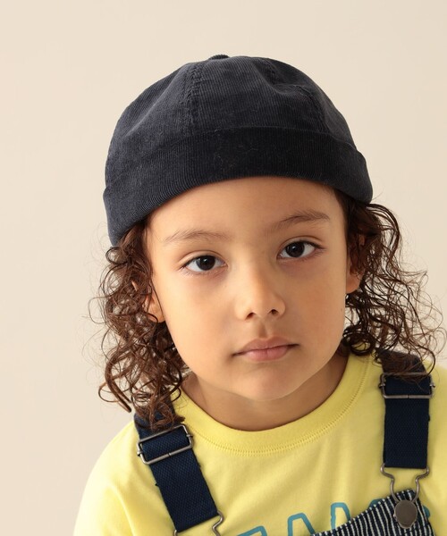 BEAMS mini（ビームスミニ）の「コーデュロイ ロール キャップ 2026FW（ハット・キッズ・ダークブラウン/ネイビー・ONE SIZE）」の3枚目の写真