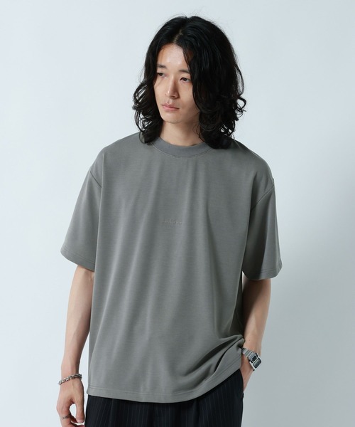 RAGEBLUE(レイジブルー)の「【LUXURY+EASY】DRAPE CREW NECK DESIGN STITCH T-SHIRT/ラグイージーワンポイント刺繍Tシャツ2(Tシャツ/カットソー・メンズ・ライトブルー/ホワイト/グレー系その他/ブラック・SMALL/MEDIUM/LARGE)」の14枚目の写真
