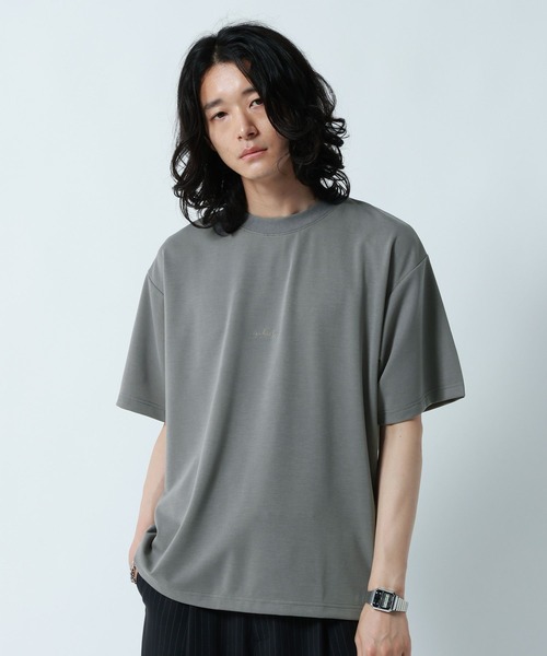 RAGEBLUE(レイジブルー)の「【LUXURY+EASY】DRAPE CREW NECK DESIGN STITCH T-SHIRT/ラグイージーワンポイント刺繍Tシャツ2(Tシャツ/カットソー・メンズ・ライトブルー/ホワイト/グレー系その他/ブラック・SMALL/MEDIUM/LARGE)」の16枚目の写真