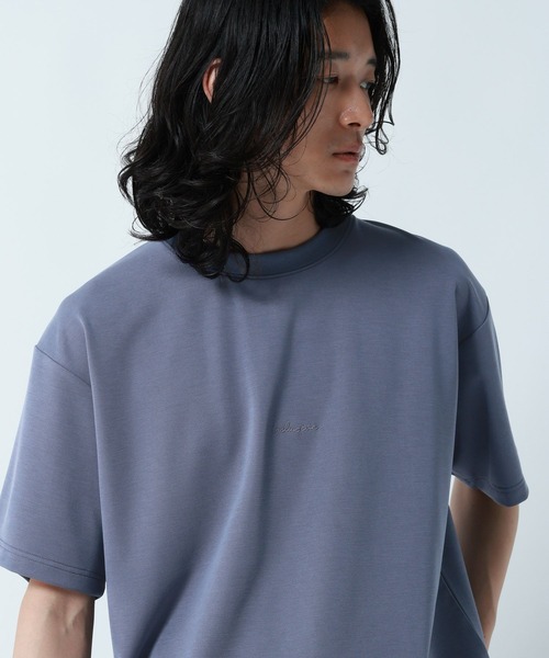 RAGEBLUE(レイジブルー)の「【LUXURY+EASY】DRAPE CREW NECK DESIGN STITCH T-SHIRT/ラグイージーワンポイント刺繍Tシャツ2(Tシャツ/カットソー・メンズ・ライトブルー/ホワイト/グレー系その他/ブラック・SMALL/MEDIUM/LARGE)」の18枚目の写真