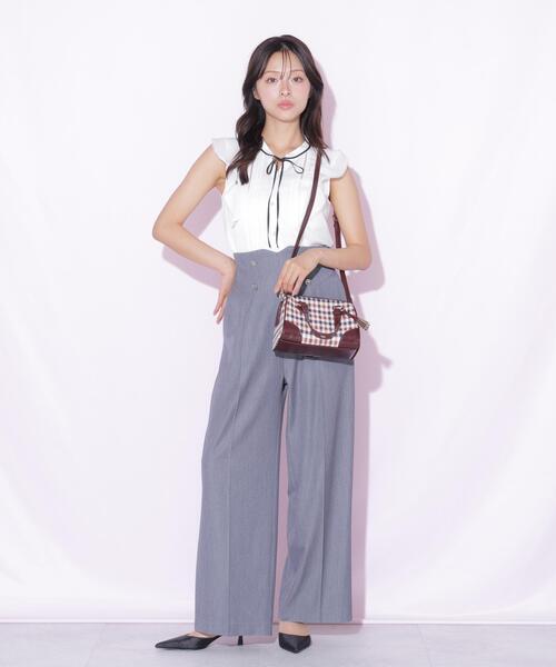 JILL by JILL STUART(ジルバイジルスチュアート)の「ハシゴレースフリル袖ブラウス(シャツ/ブラウス・レディース・ブルー/ホワイト/ホワイト系その他・FREE)」の10枚目の写真