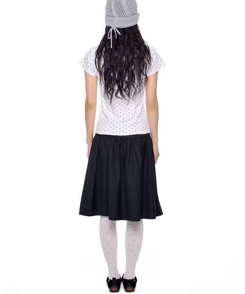 AsheKsha(アシクシャ)の「ドット柄プリント半袖Tシャツトップス(Tシャツ/カットソー・レディース・ホワイト・M)」の8枚目の写真