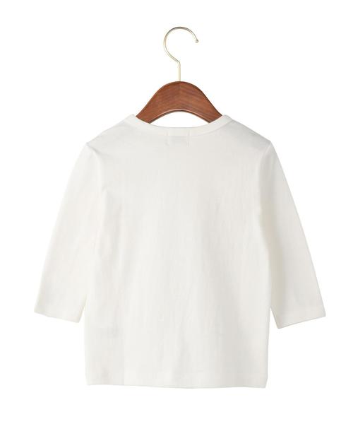 green label relaxing（グリーンレーベルリラクシング）の「【KIDS】テンジク play bear 7L（Tシャツ/カットソー・キッズ・ホワイト/ネイビー・105/125/95/115）」の9枚目の写真