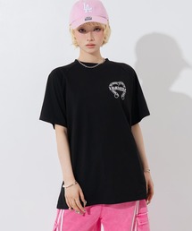 ANAP（アナップ）の「ブラックレタープリントラグランスリーブＴシャツ（Tシャツ/カットソー）」