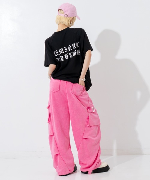 ANAP(アナップ)の「ブラックレタープリントラグランスリーブTシャツ(Tシャツ/カットソー・レディース・ブラック/ホワイト×ブラック/ホワイト・F)」の18枚目の写真