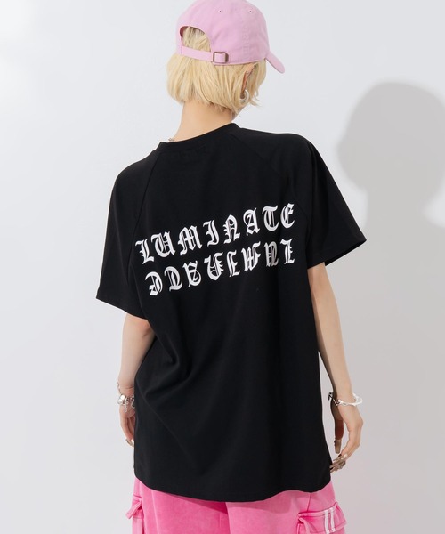 ANAP(アナップ)の「ブラックレタープリントラグランスリーブTシャツ(Tシャツ/カットソー・レディース・ブラック/ホワイト×ブラック/ホワイト・F)」の15枚目の写真