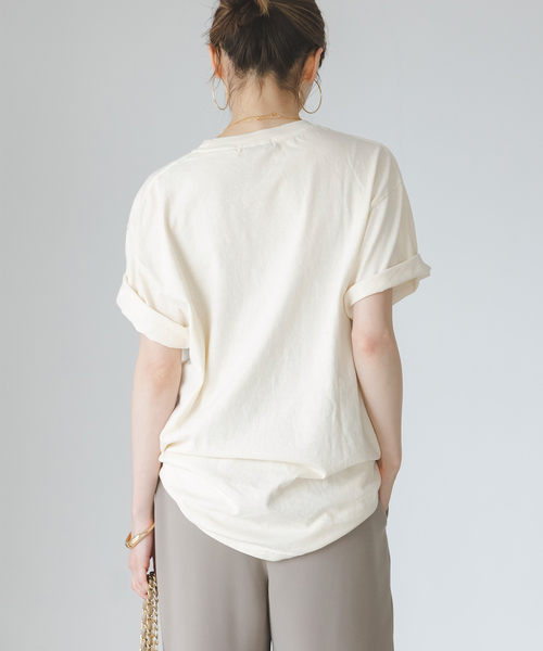 SKIN(スキン)の「《NOBLE別注》skin/スキン BIG TEE(Tシャツ/カットソー・レディース・スミクロ/ホワイト系その他・FREE)」の3枚目の写真