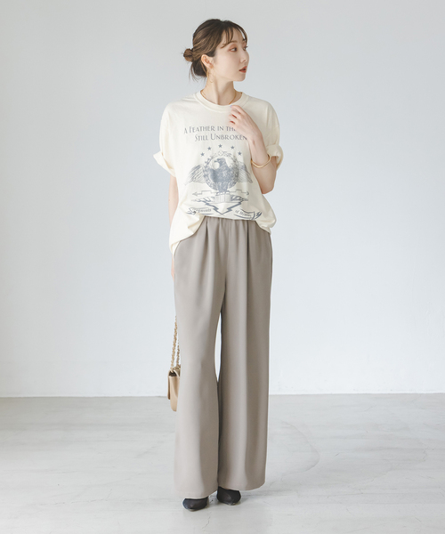 SKIN(スキン)の「《NOBLE別注》skin/スキン BIG TEE(Tシャツ/カットソー・レディース・スミクロ/ホワイト系その他・FREE)」の4枚目の写真