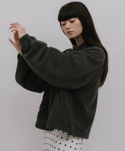 duei(デュイ)の「ハーフジップフリースプルオーバー(Tシャツ/カットソー・レディース・ブラウン/チャコールグレー・FREE)」の15枚目の写真