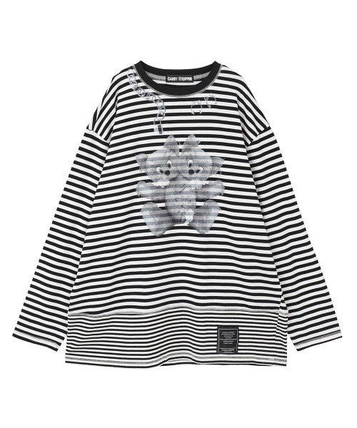 FREAK CAT BORDER トップス（Tシャツ/カットソー）｜Candy Stripper