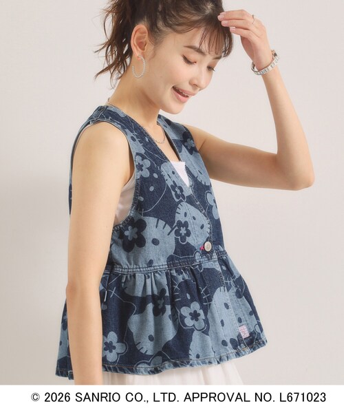 ITS'DEMO（イッツデモ）の「SOMETHING×HELLO KITTY 2WAYペプラムビスチェ（シャツ/ブラウス・レディース・ブルー系その他・00）」の7枚目の写真